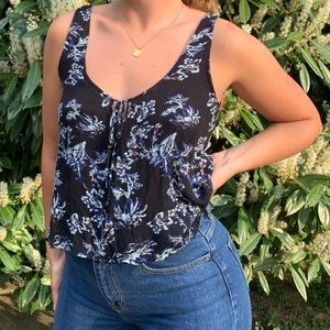 Free People Floral Tank